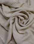 Luca - S Pure Natural Linen Wrinkled Fabric Light Grey Color - Luca - S Yarns