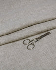 Luca - S Pure Natural Linen Wrinkled Fabric Light Grey Color - Luca - S Yarns
