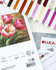 Cross Stitch Kit Luca-S GOLD - Graceful Tulips, B718