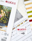 Cross Stitch Kit Luca-S GOLD - Vase with Roses and Blueberries, B719