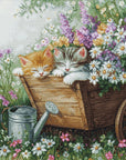Cross Stitch Kit Luca-S - Kittens' Sleep, BU5093