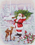 Cross Stitch Kit Luca-S - Santa With Tree, BU5098
