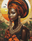 Cross Stitch Kit Luca-S GOLD - Queen of the Sunlit Continent, B720