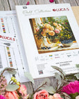 Petit Point Kit Luca-S GOLD - Vase with Roses and Blueberries, G719