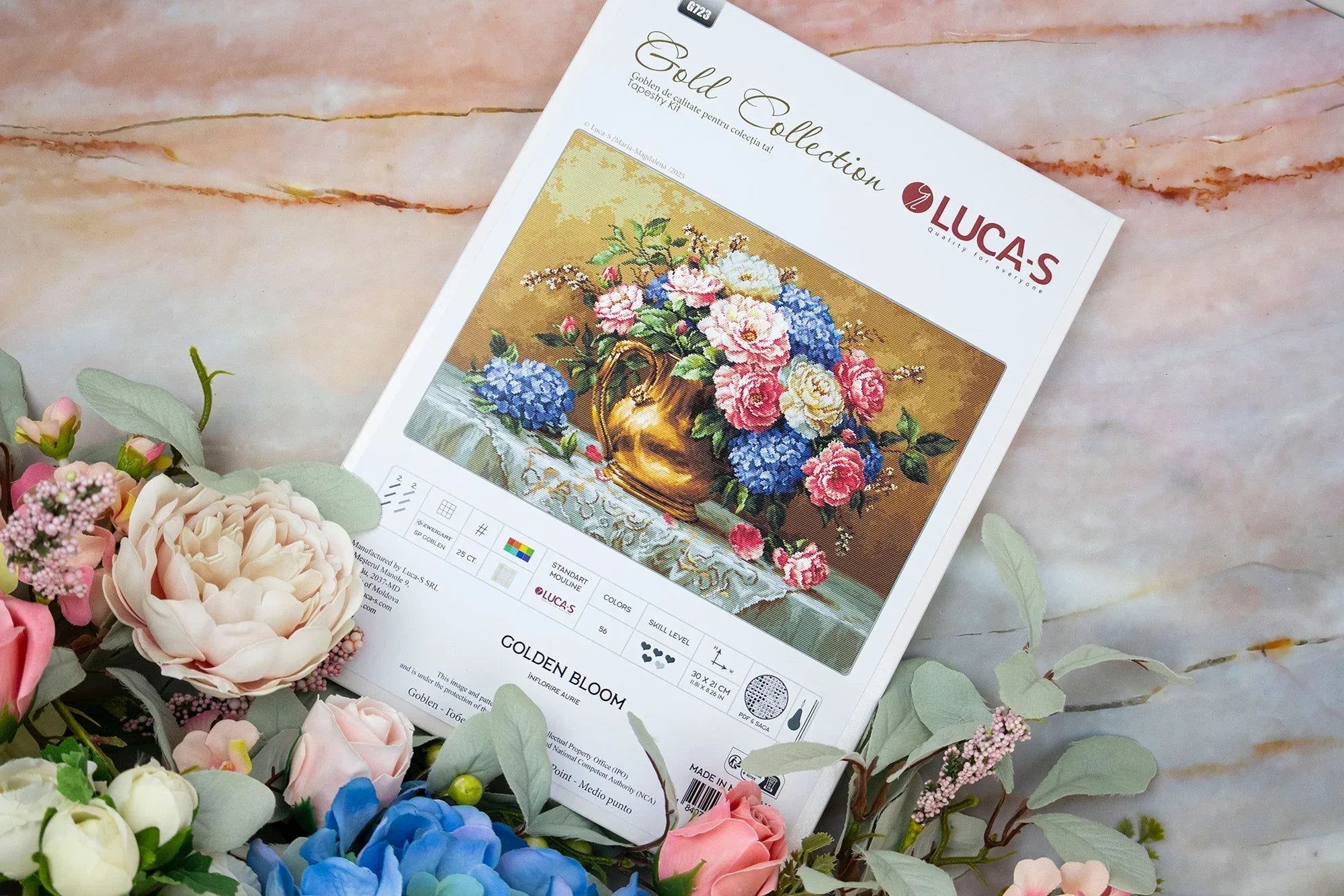 Petit Point Kit Luca-S GOLD - Golden Bloom, G723
