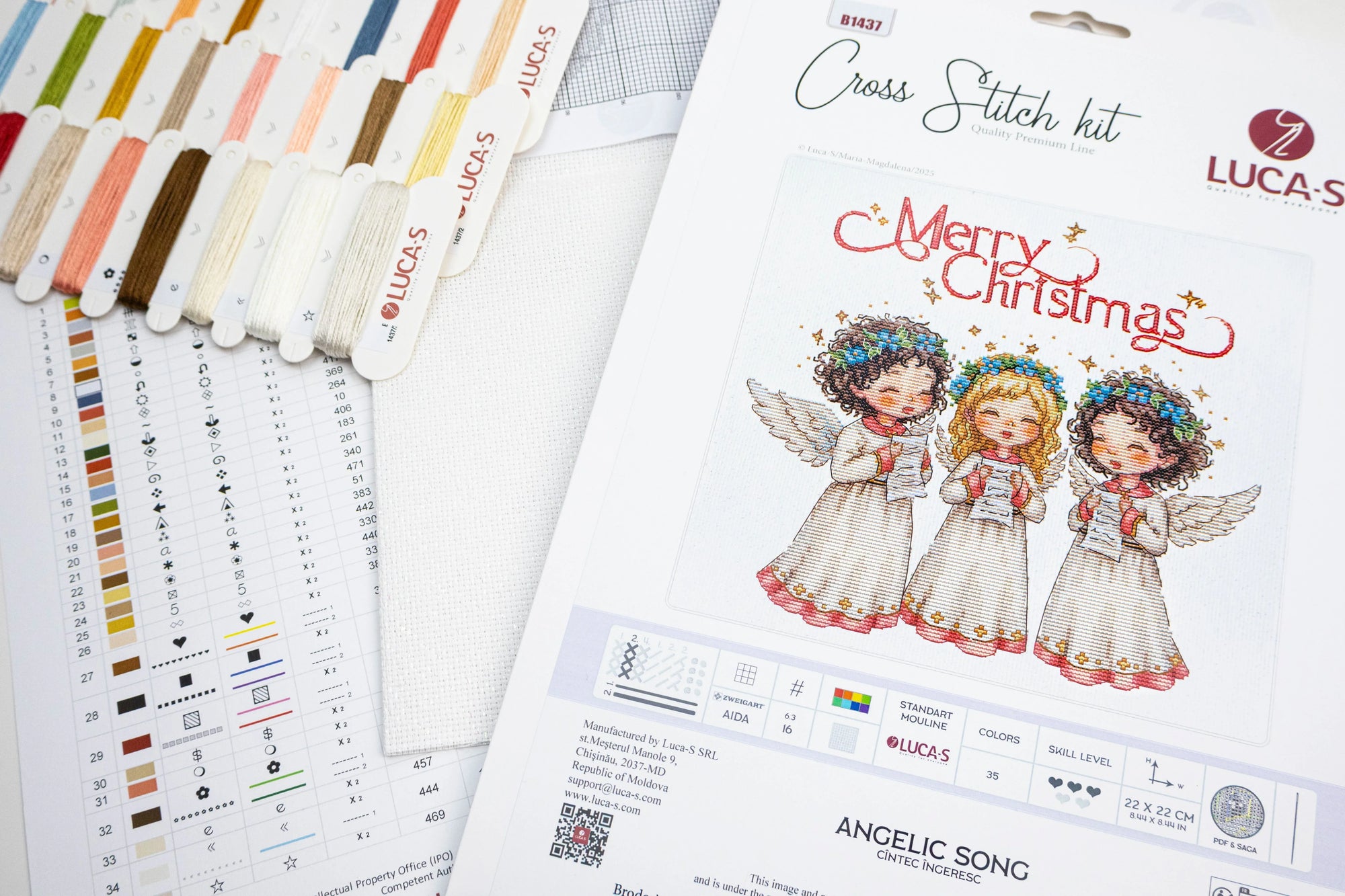 Cross Stitch Kit Luca-S -Angelic Song, B1437