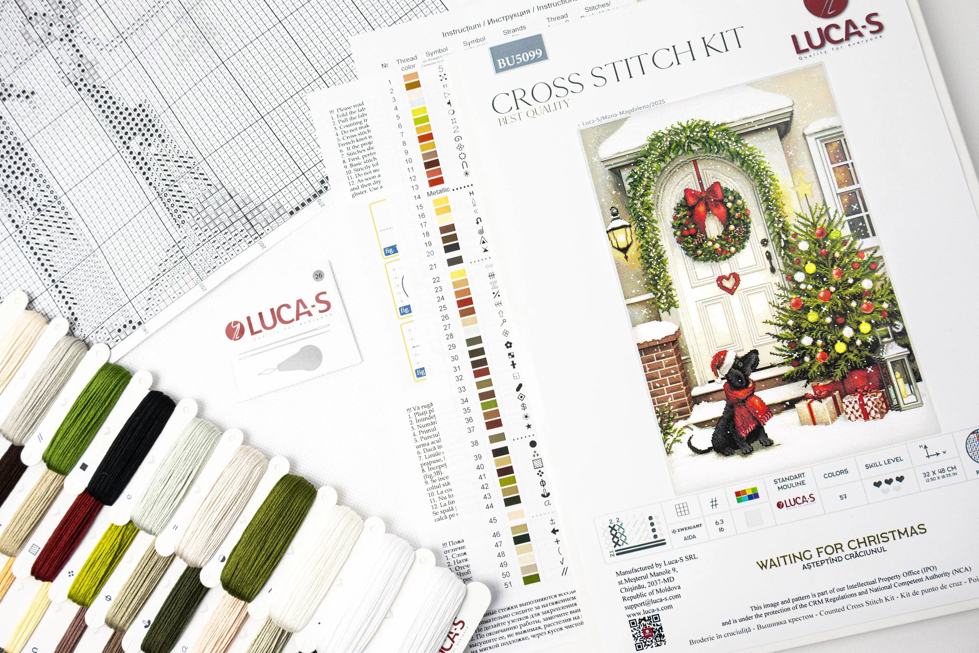 Cross Stitch Kit Luca-S - Waiting for Christmas, BU5099