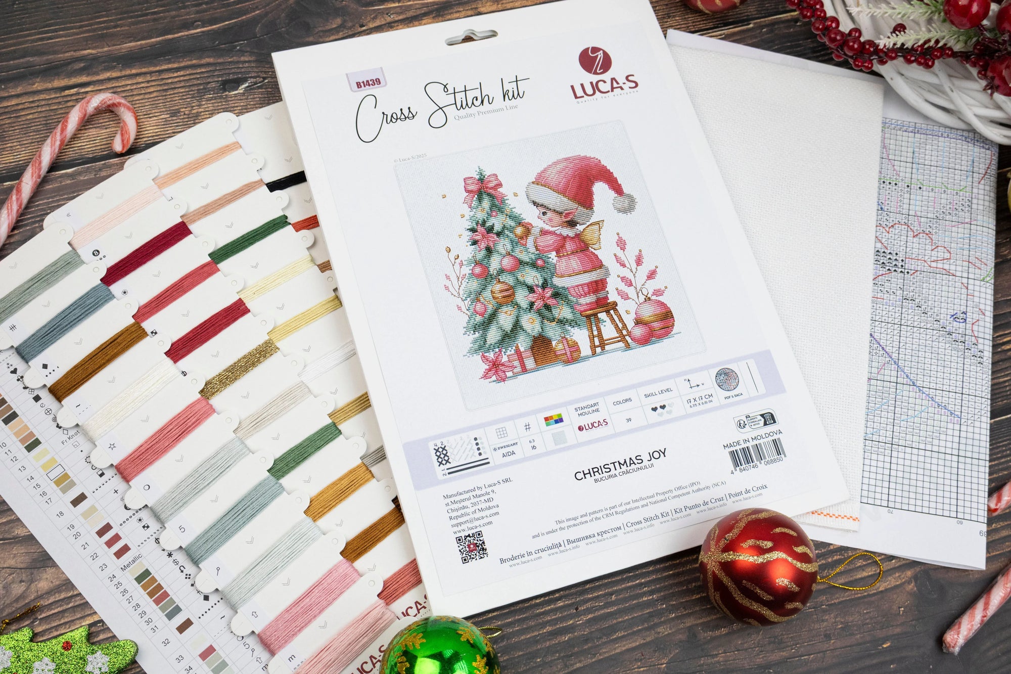 Cross Stitch Kit Luca-S - Christmas Joy, B1439
