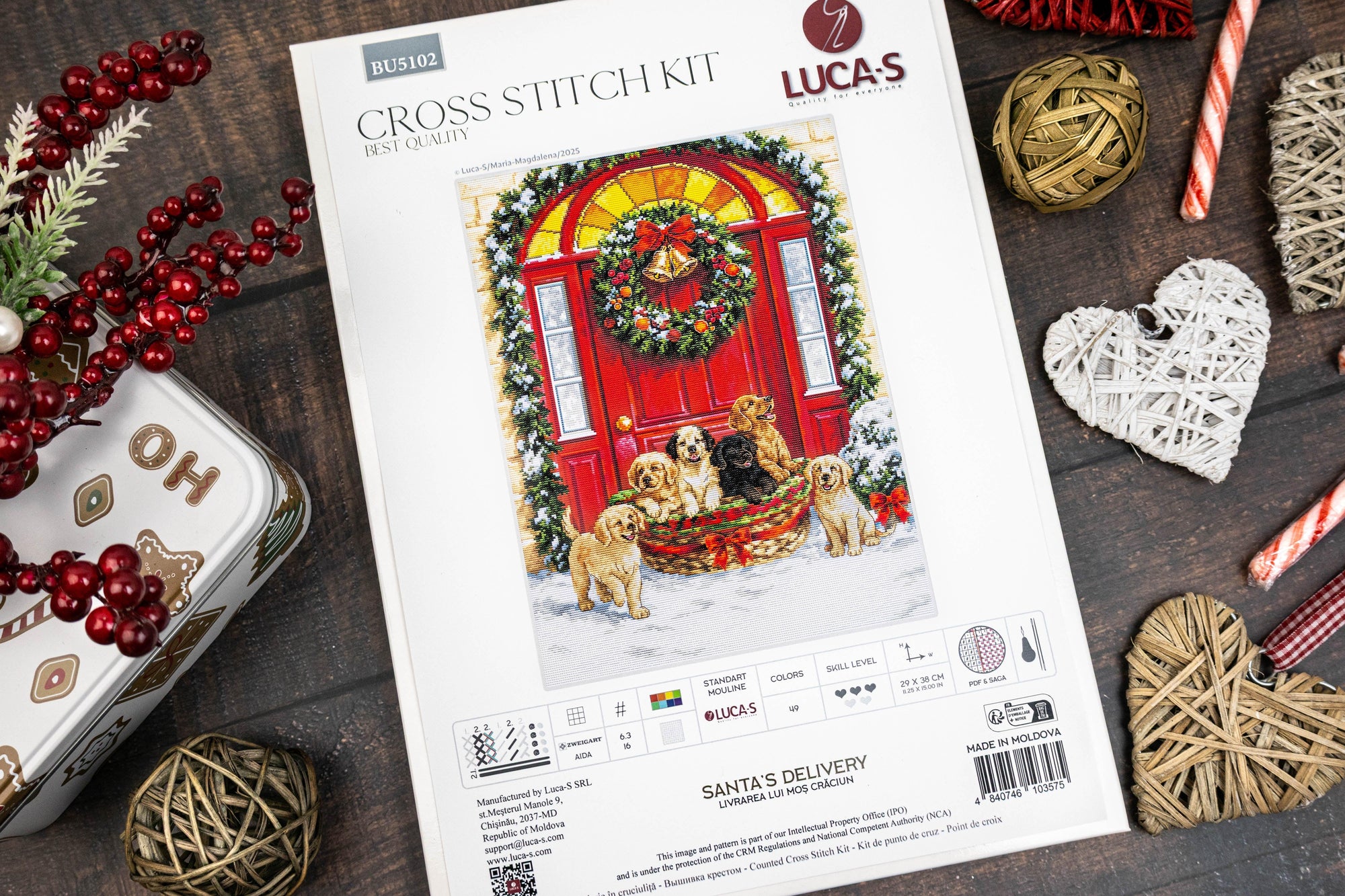 Cross Stitch Kit Luca-S - Santa’s Delivery, BU5102