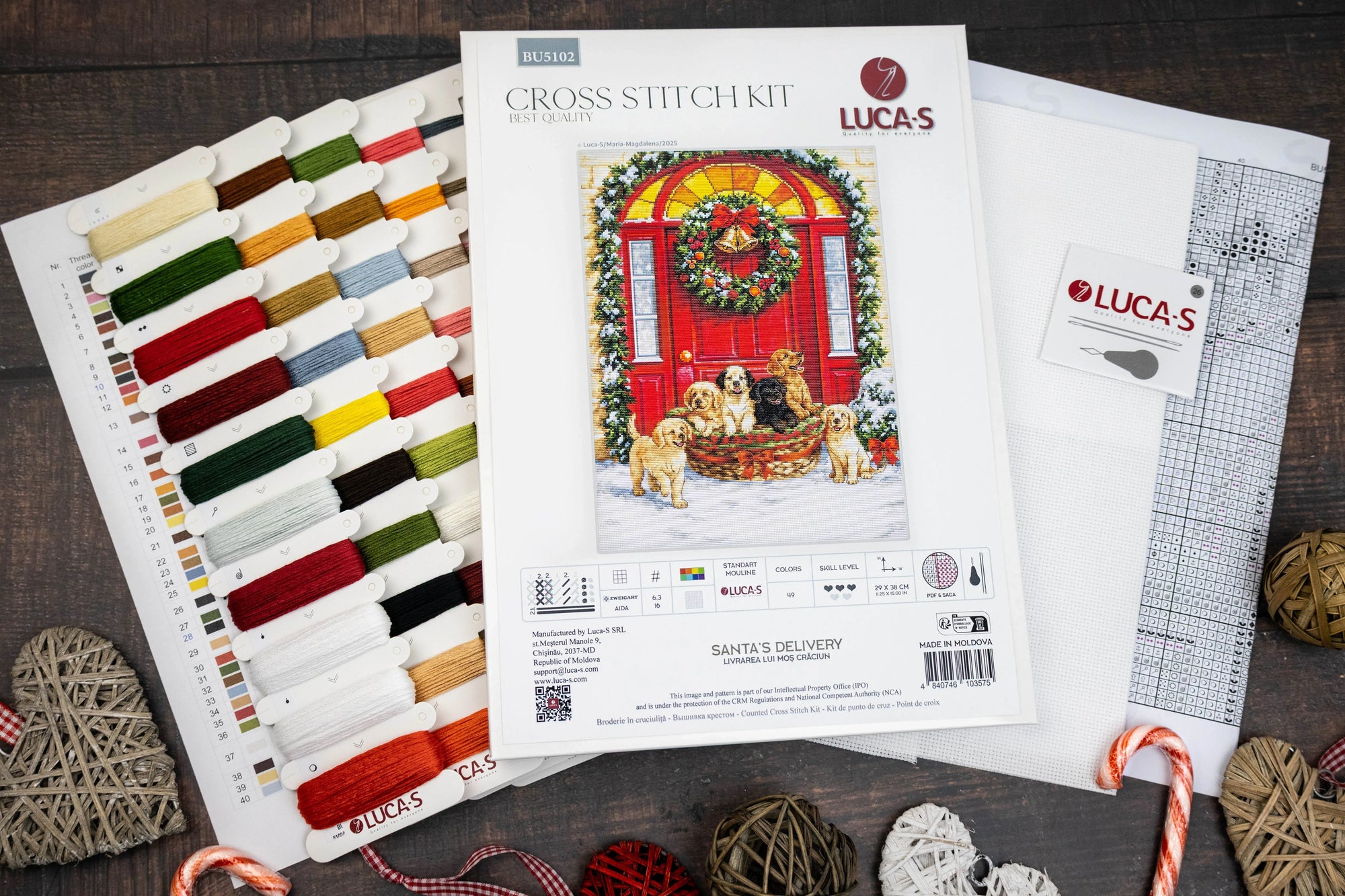 Cross Stitch Kit Luca-S - Santa’s Delivery, BU5102