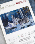 Petit Point Kit Luca-S GOLD - The Howl of Wolves and the Winter Moon, G727