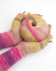Pink Horizon Hand Warmers and Headband