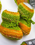 Baby booties knitting pattern