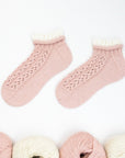 Blush Lace Ankle Socks - Luca - S Yarns