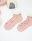 Blush Lace Ankle Socks - Luca - S Yarns