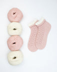 Blush Lace Ankle Socks - Luca - S Yarns