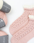 Blush Lace Ankle Socks - Luca - S Yarns