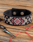 Bracelet Needlecraft Kit - Cross Stitch Kits on Leather - Luca - S Yarns