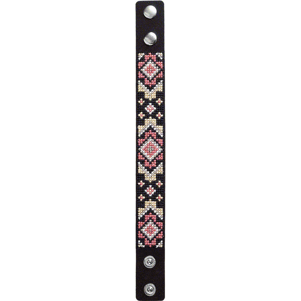 Bracelet Needlecraft Kit - Cross Stitch Kits on Leather - Luca - S Yarns