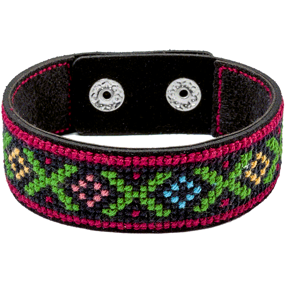 Bracelet Needlecraft Kit - Cross Stitch Kits on Leather - Luca - S Yarns