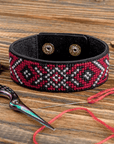 Bracelet Needlecraft Kit - Cross Stitch Kits on Leather - Luca - S Yarns