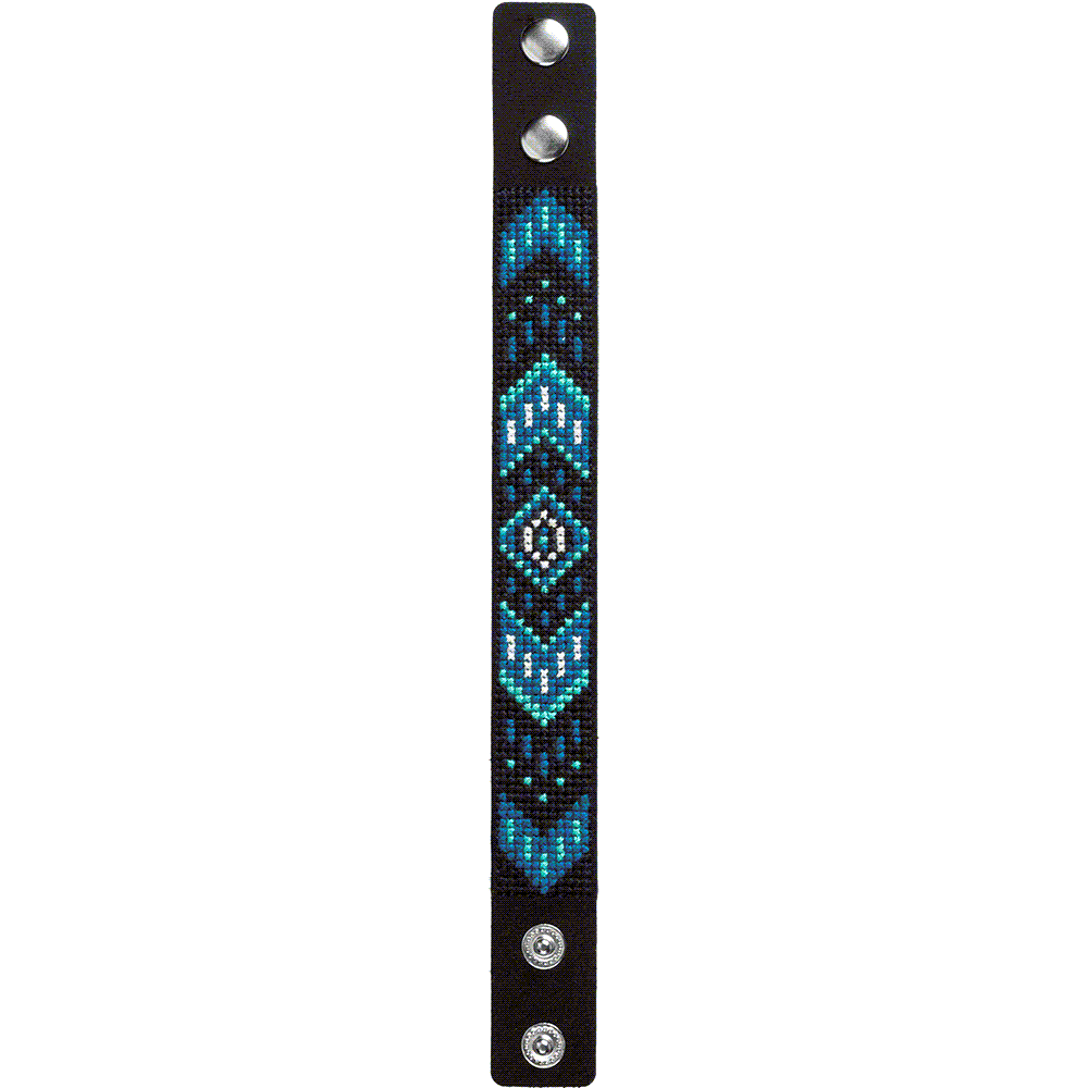 Bracelet Needlecraft Kit - Cross Stitch Kits on Leather - Luca - S Yarns