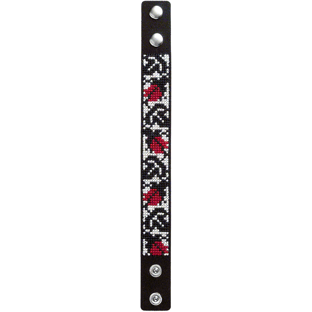Bracelet Needlecraft Kit - Cross Stitch Kits on Leather - Luca - S Yarns