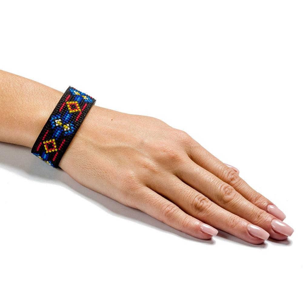 Bracelet Needlecraft Kit - Cross Stitch Kits on Leather - Luca - S Yarns