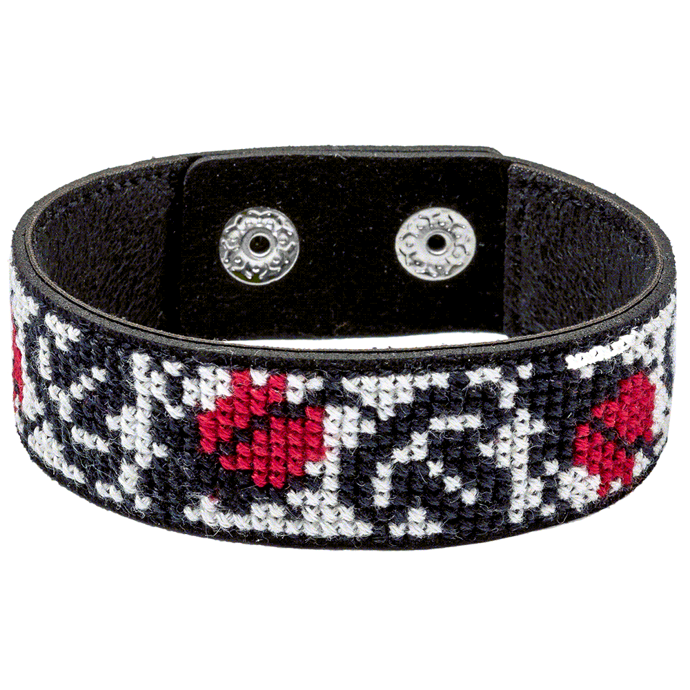 Bracelet Needlecraft Kit - Cross Stitch Kits on Leather - Luca - S Yarns