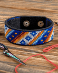 Bracelet Needlecraft Kit - Cross Stitch Kits on Leather - Luca - S Yarns