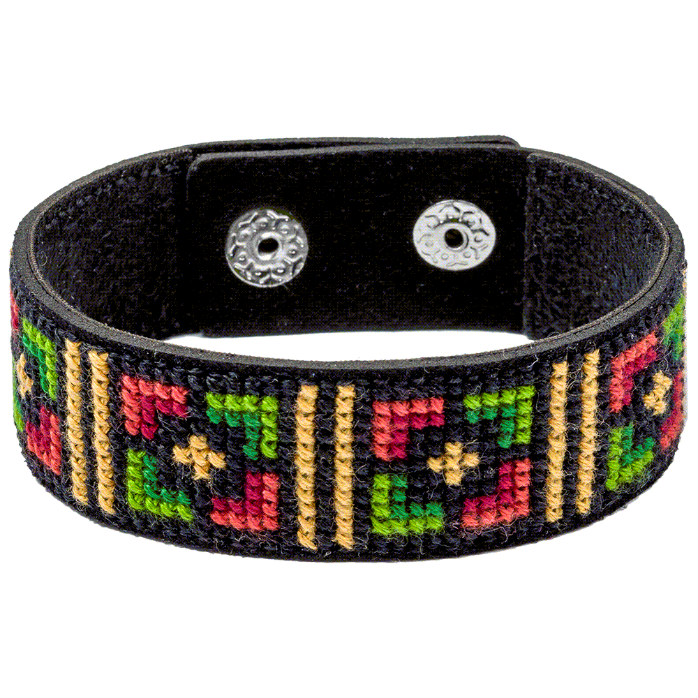 Bracelet Needlecraft Kit - Cross Stitch Kits on Leather - Luca - S Yarns