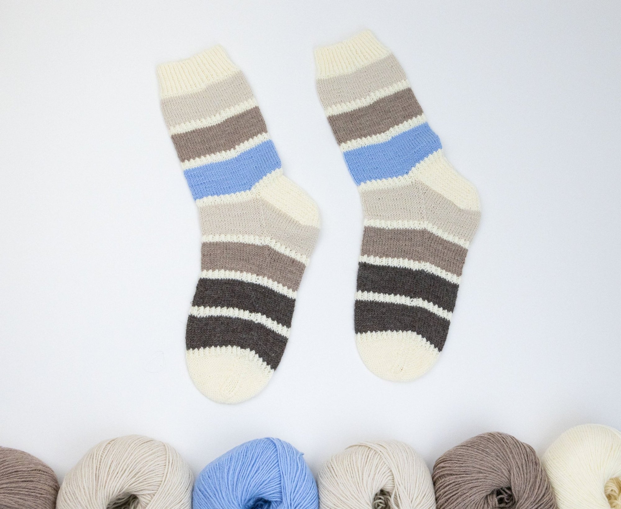 Coastal Stripes Socks - Luca - S Yarns