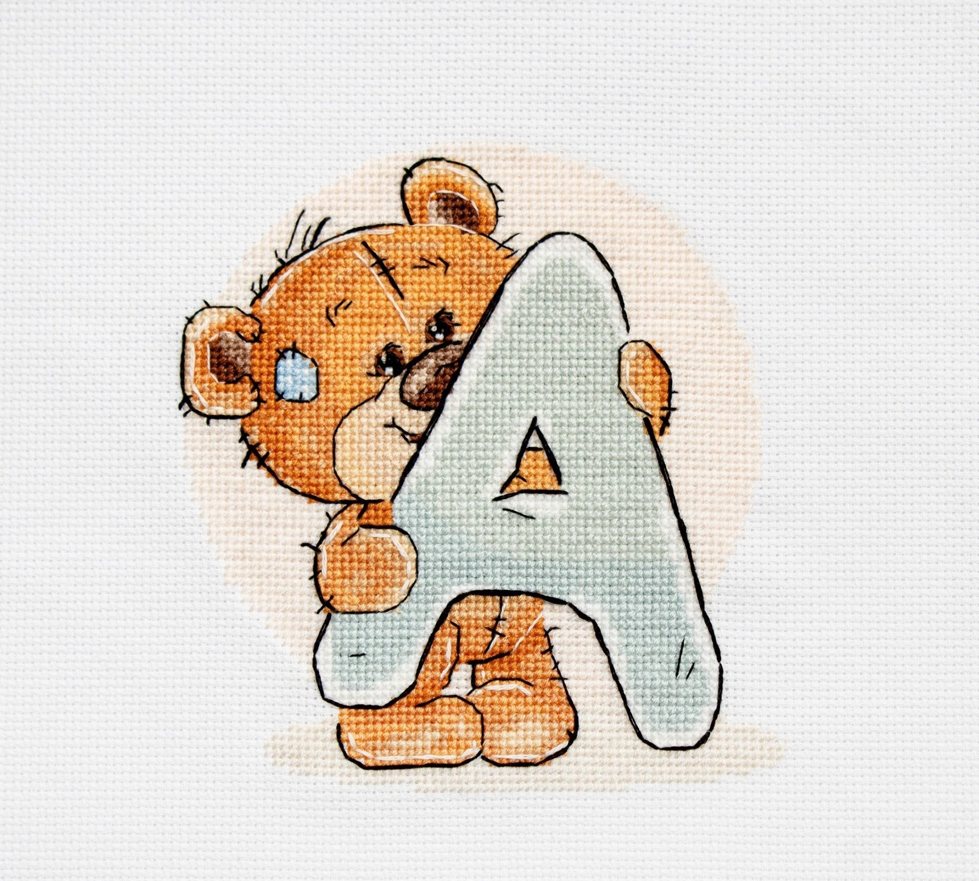 Cross Stitch Kit Alphabet - Luca - S Kit - Letter „A” B1202 - Luca - S Yarns