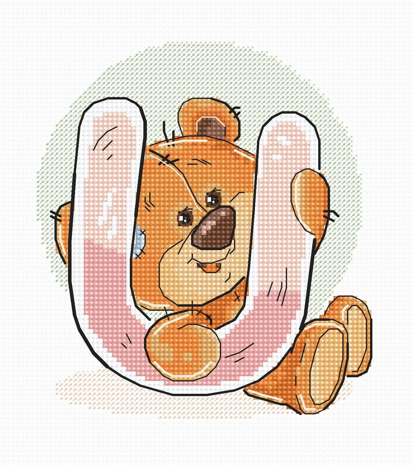 Cross Stitch Kit Alphabet - Luca - S Kit - Letter „U” B1222 - Luca - S Yarns