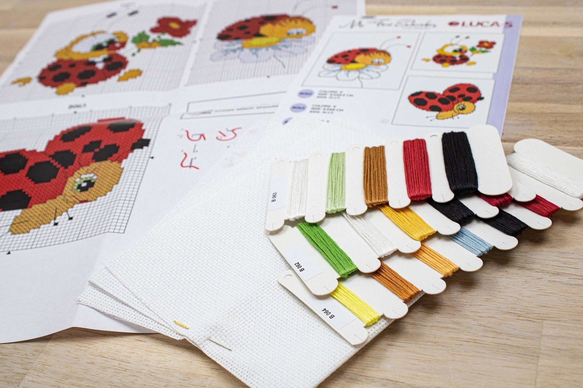 Cross Stitch Kit for Beginners - Kids Embroidery Kit M01 - Luca - S Yarns
