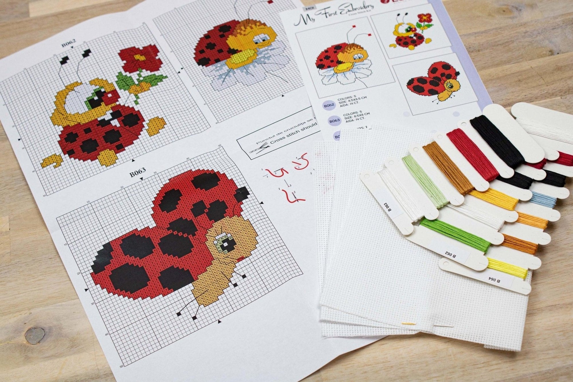 Cross Stitch Kit for Beginners - Kids Embroidery Kit M01 - Luca - S Yarns