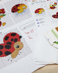 Cross Stitch Kit for Beginners - Kids Embroidery Kit M01 - Luca - S Yarns