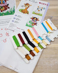 Cross Stitch Kit for Beginners - Kids Embroidery Kit M03 - Luca - S Yarns