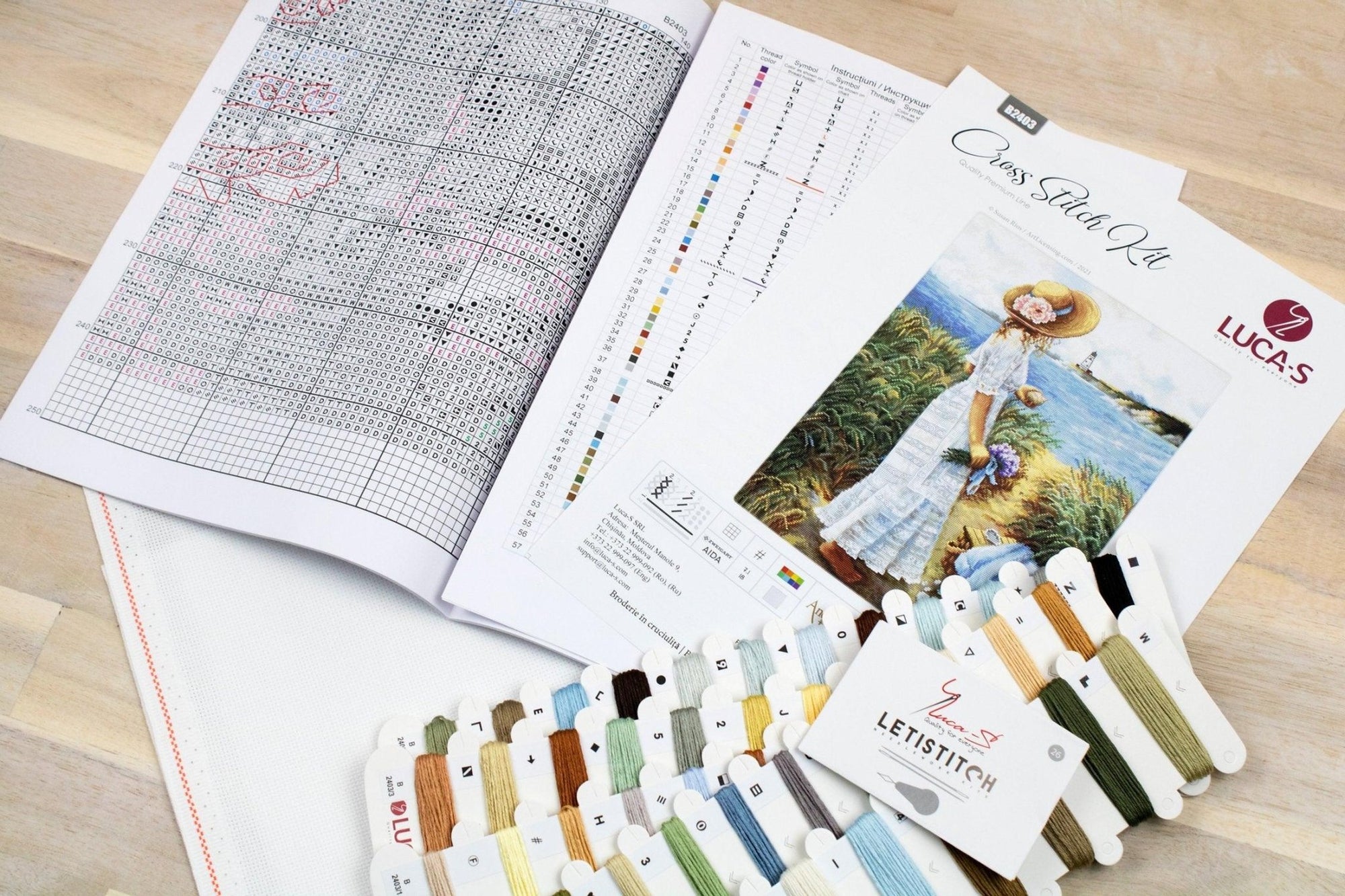 Cross Stitch Kit Luca - S - An Intimate View, B2403 - Luca - S Yarns