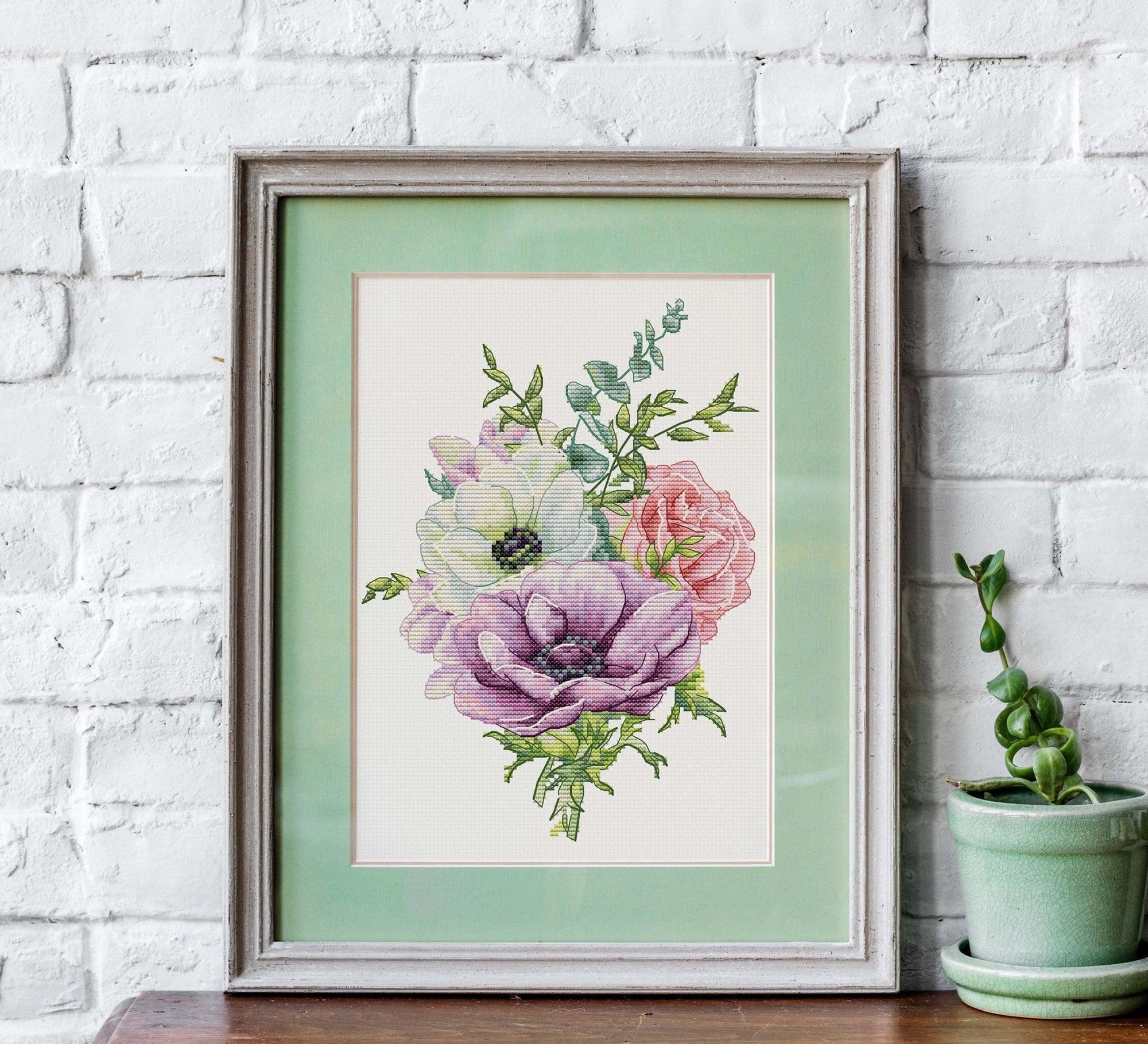 Cross Stitch Kit Luca - S - Anemone, B7017 - Luca - S Yarns