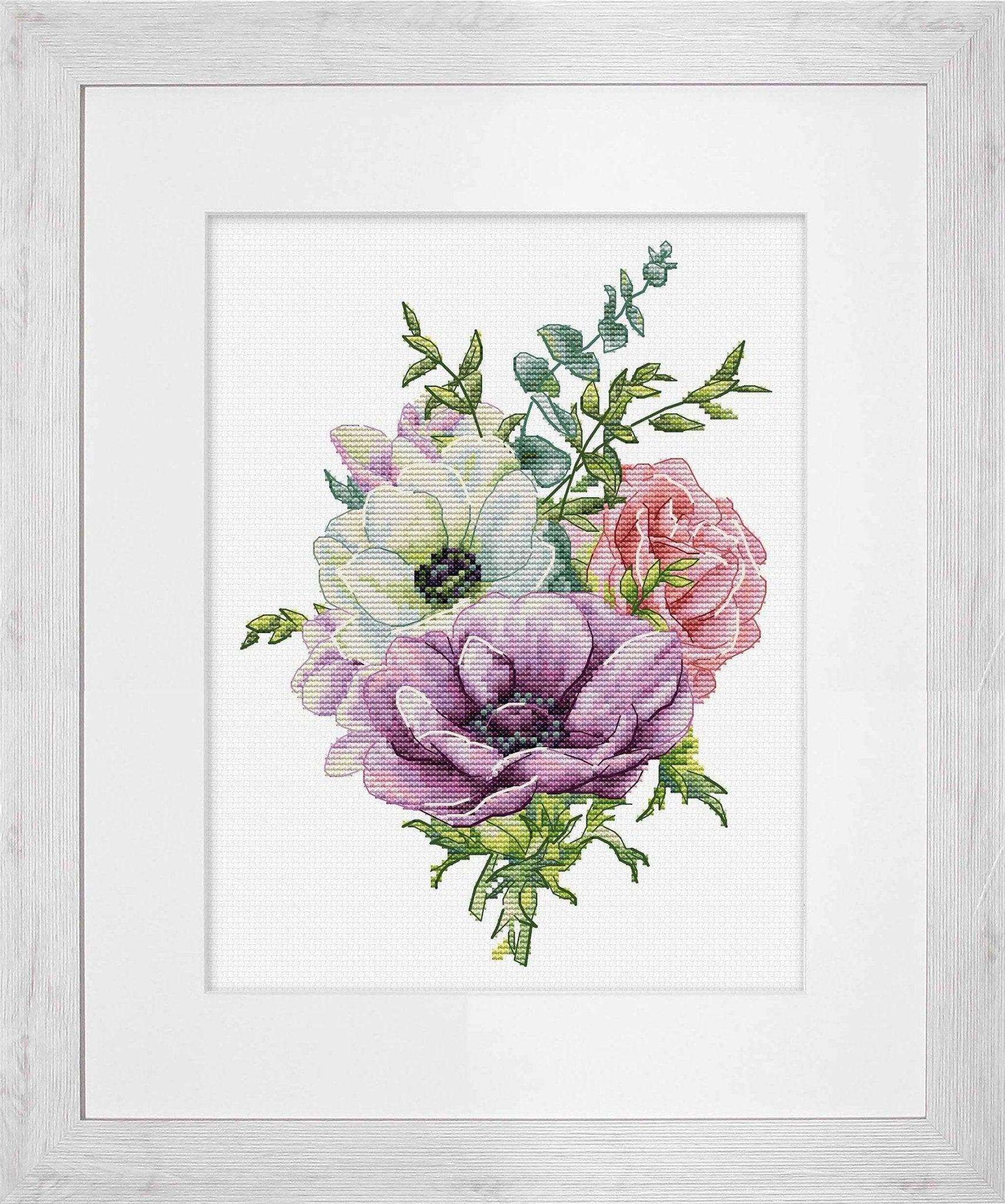 Cross Stitch Kit Luca - S - Anemone, B7017 - Luca - S Yarns