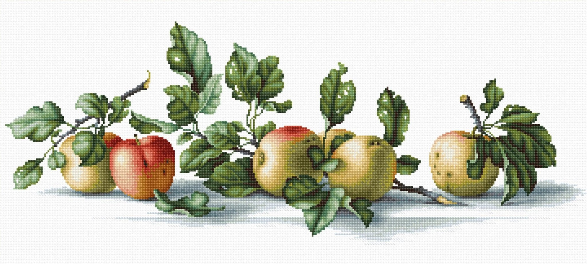 Cross Stitch Kit Luca - S - Apples, B2265 - Luca - S Yarns