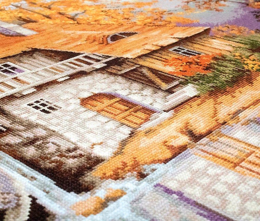 Cross Stitch Kit Luca - S - Autumn Landscape, B481 - Luca - S Yarns