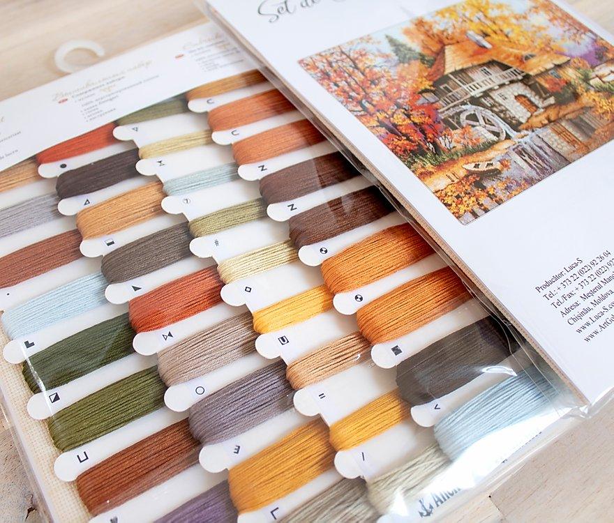 Cross Stitch Kit Luca - S - Autumn Landscape, B481 - Luca - S Yarns