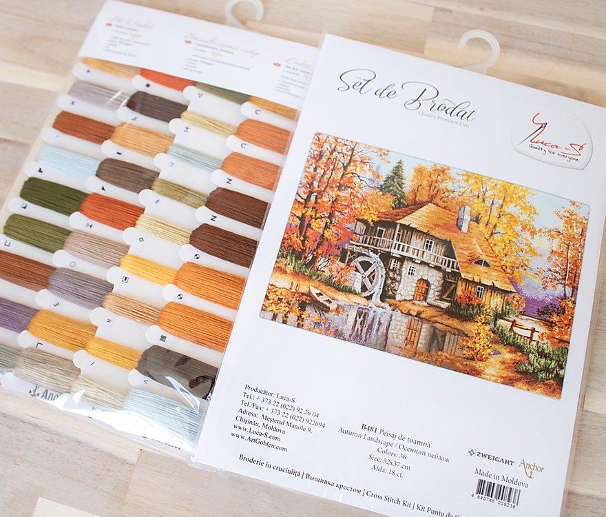 Cross Stitch Kit Luca - S - Autumn Landscape, B481 - Luca - S Yarns