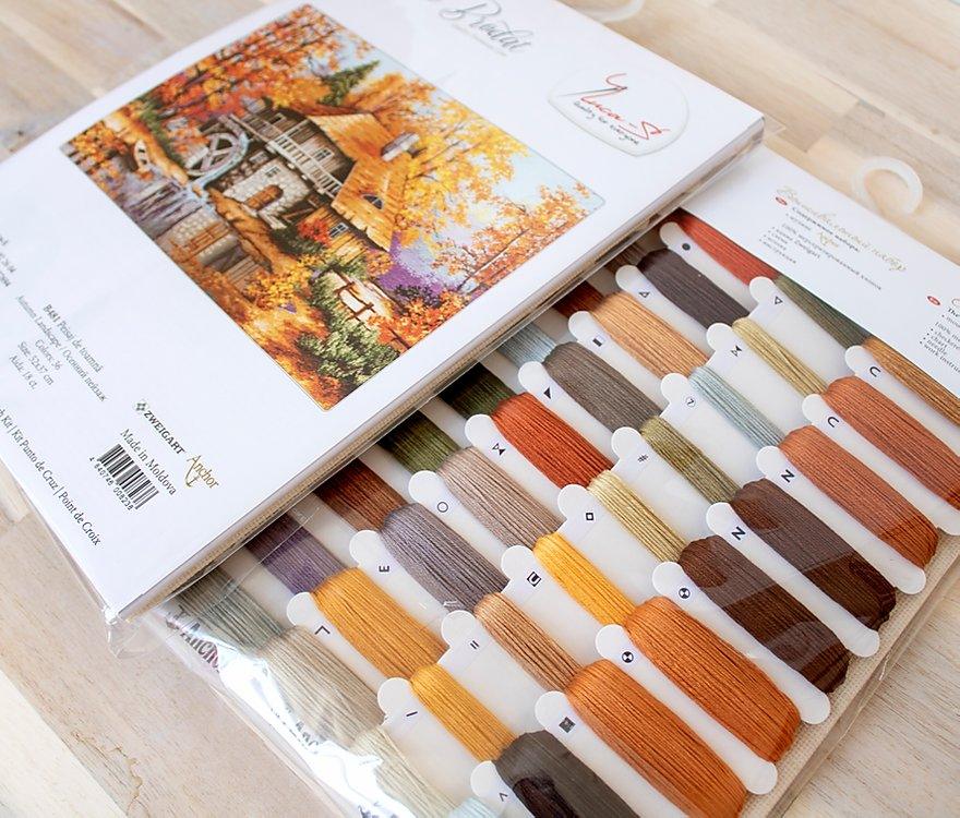 Cross Stitch Kit Luca - S - Autumn Landscape, B481 - Luca - S Yarns