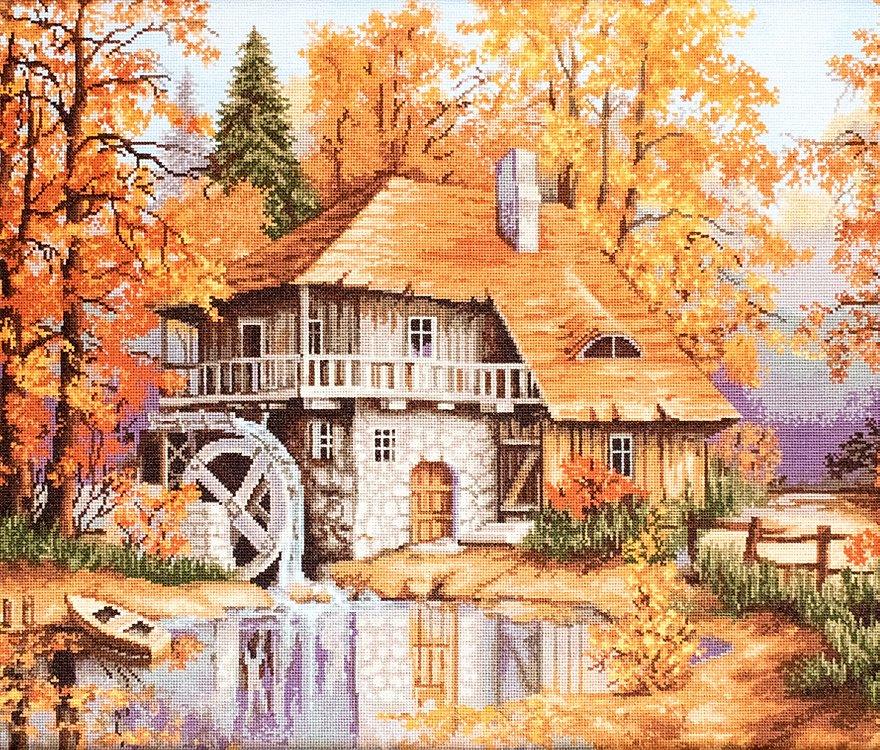 Cross Stitch Kit Luca - S - Autumn Landscape, B481 - Luca - S Yarns