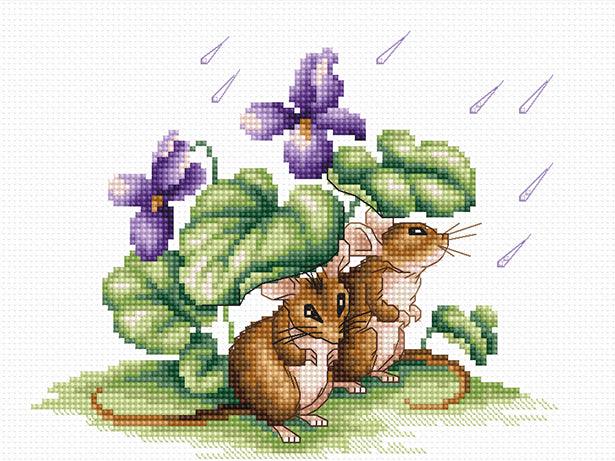 Cross Stitch Kit Luca - S - B1041, Mice - Luca - S Yarns
