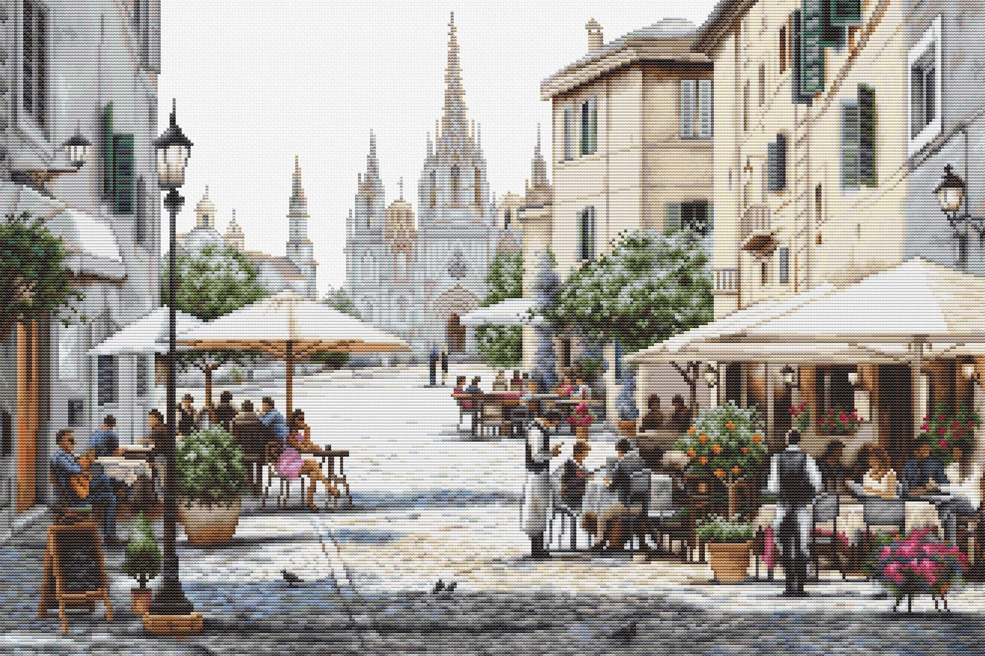 Cross Stitch Kit Luca - S - Barcelona Cathedral, B2411 - Luca - S Yarns