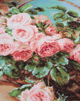 Cross Stitch Kit Luca - S - Basket of pink roses, B547 - Luca - S Yarns